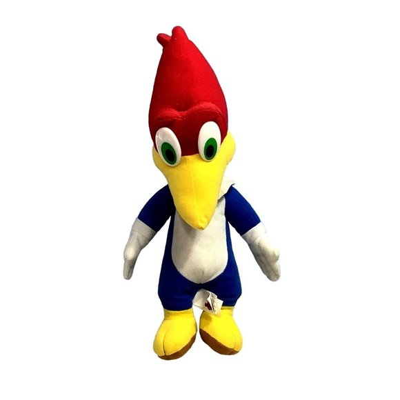 Vintage Woody Wood Pecker Stuffed Animal 15" Plush Kelly Toy Plastic Eyes - Picture 1 of 8